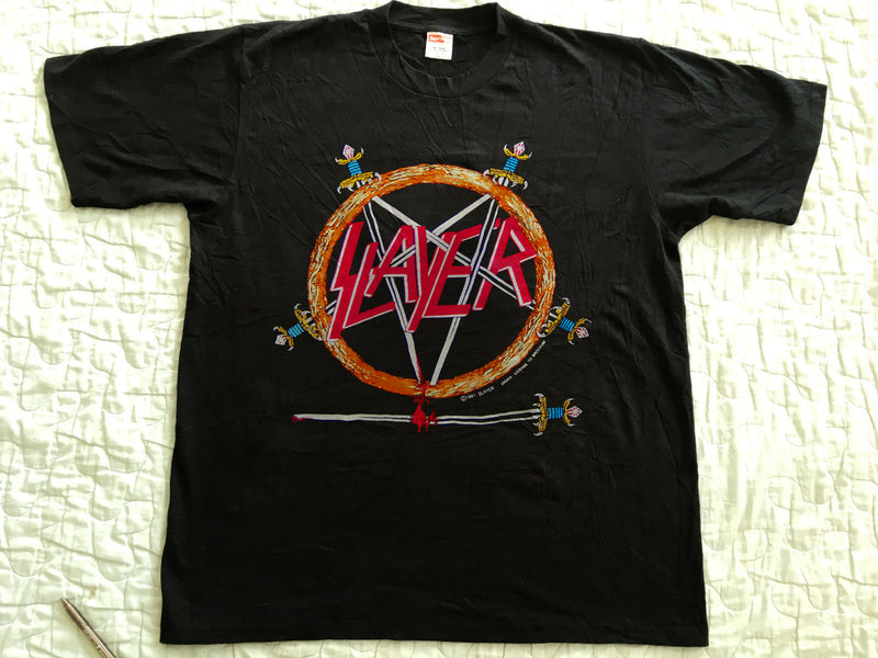 Vintage 1991 Slayer Hell Awaits Shirt