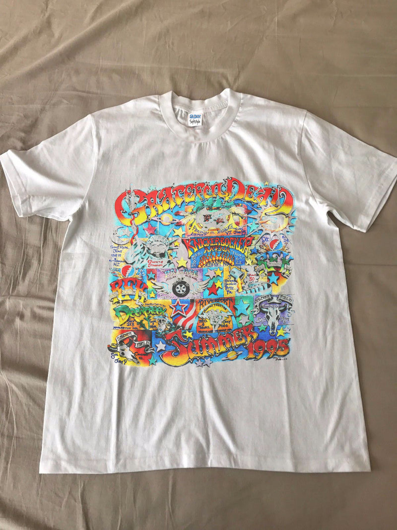 Grateful Dead Shirt T Shirt Vintage 1995 Summer Tour Cartoon