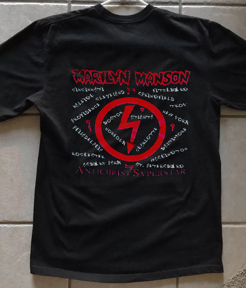 Rare Vintage Marilyn Manson 19961997 Antichrist Superstar Concert Tour Shirt