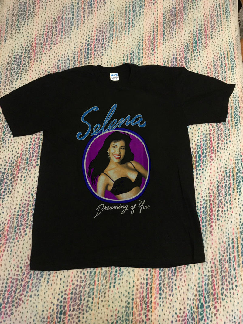 Selena Quintanilla Dreaming Of You Black Tee Shirt 90s