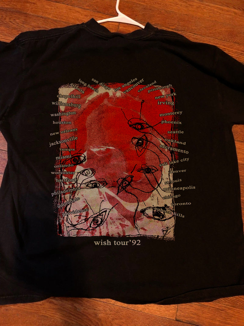 The Cure Wish Tour 1992 shirt vintage