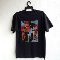 Vintage 1990s Fugees Rare Print Rap Tee Hip Hop Bay Club