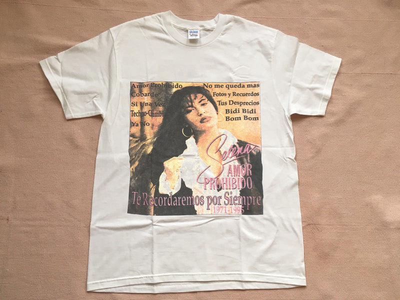 Vintage 90s Selena Quintanilla RIP Tshirt Selena Y Los Dinos