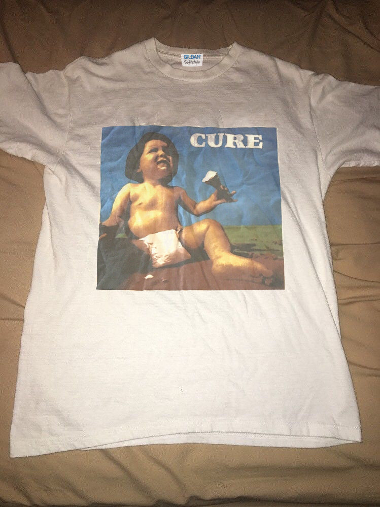 Vtg 80s The Cure T Shirt Standing By The Sea Medium 90s Goth Punk Tour