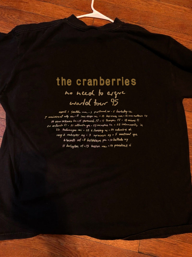 Vintage 90's 1995 world tour The Cranberries Zombie TOUR T Shirt