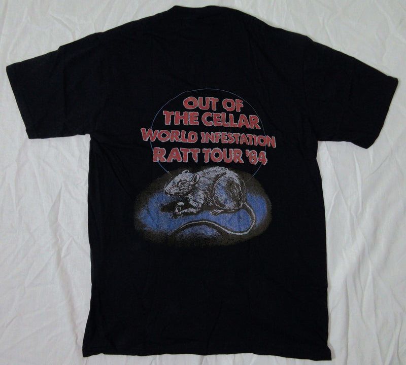 Ratt out the cellar world investation Ratt tour 1985 shirt