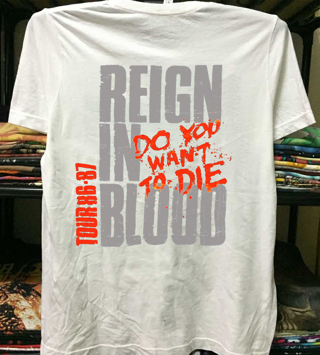 Vintage 1986 1987 Slayer Reigin in blood Shirt