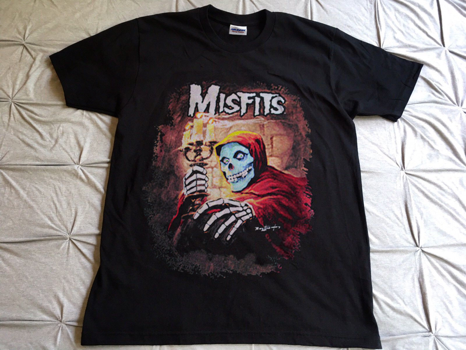 1997 The Misfits Vintage Glow In The Dark Classic Dig Up Her Bones Era American Psycho Album Promo 90's Horror Punk Concert Tour -Shirt