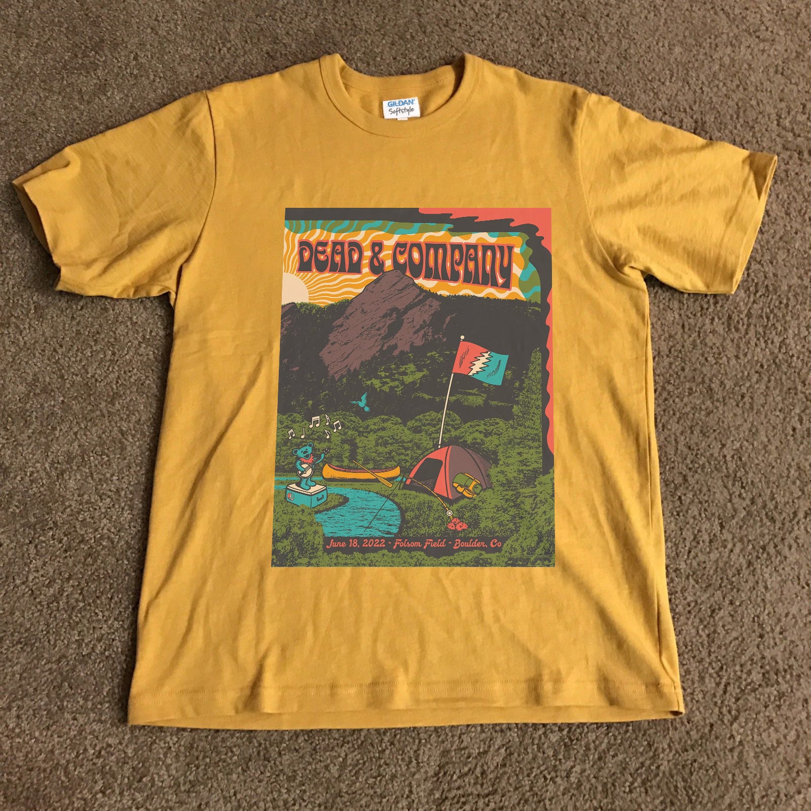 Dead And Company Tour Juni 2022 Folsom Field Boulder, CO T-shirt
