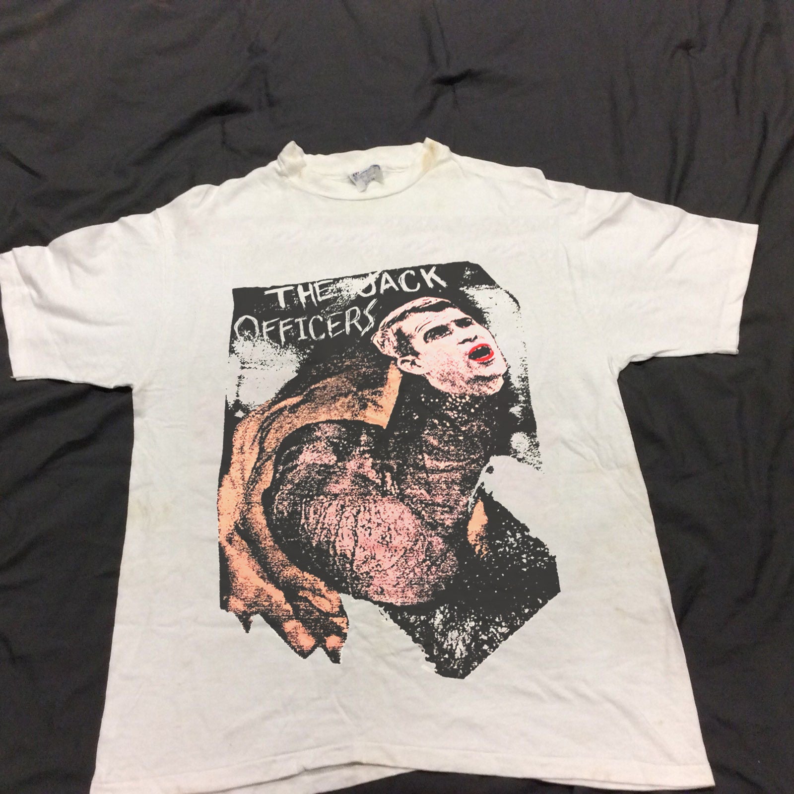 Rare JACKOFFICERS Vintage 1992 Tour Shirt BUTTHOLE SURFERS