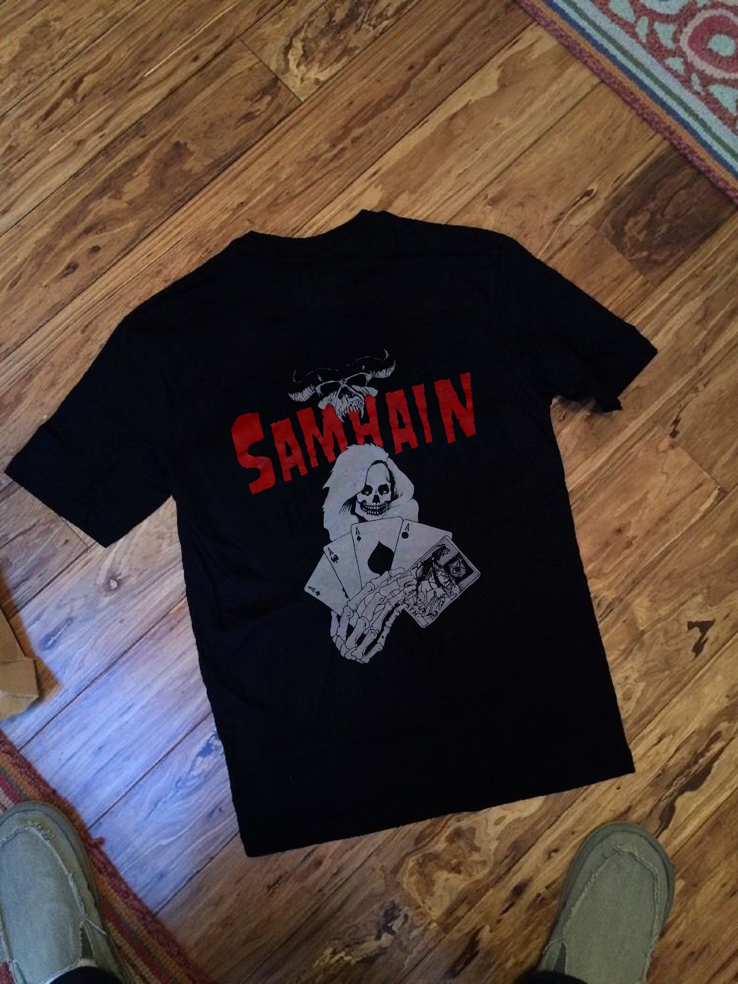 VINTAGE DANZIG SAMHAIN BACK PRINT! 1990 T-SHIRT STEDMAN TAG MISFITS PUNK tour