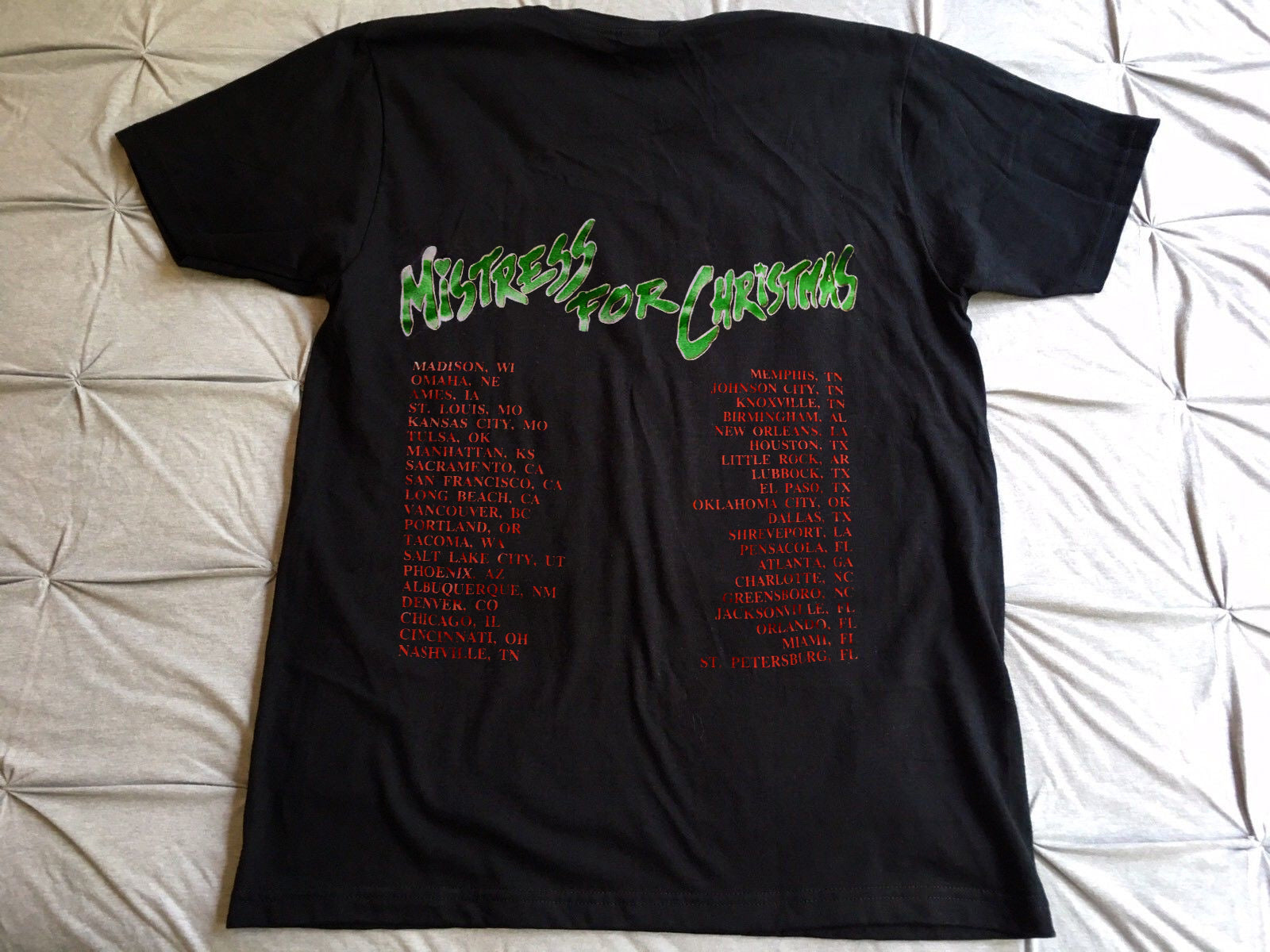 Vintage ACDC Tour ShirtMistress For Christmas Tour 1990