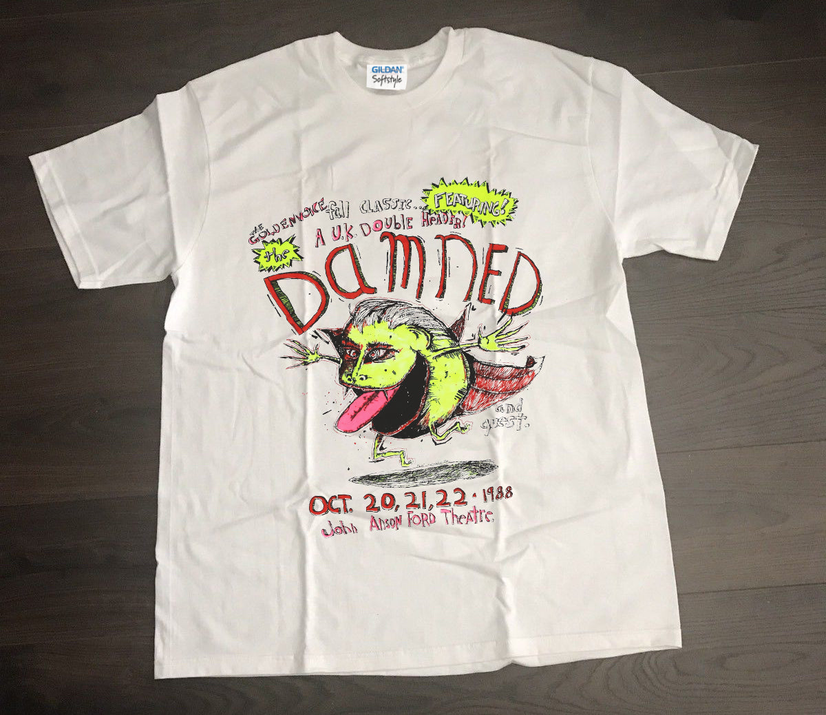 Vintage THE DAMNED GOLDENVOICE 1988 Concert T-Shirt
