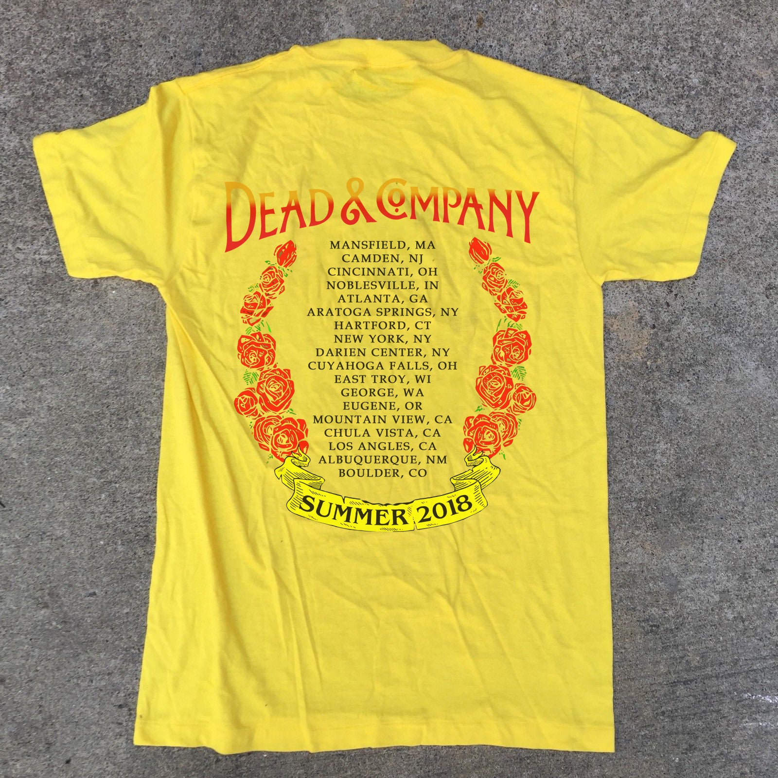 dead and company sumer tour 2018 t shirt