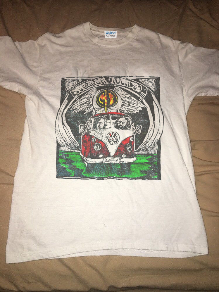 Vintage Grateful Dead 1989 Summer Tour Jerry In Microbus Shirt